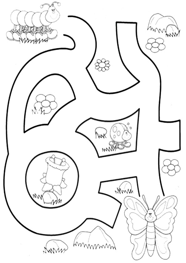 labyrinthe 10  ausmalbilder und basteln mit kindern