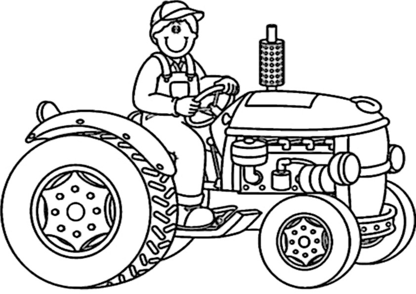 ausmalbilder traktor1  ausmalbilder malvorlagen