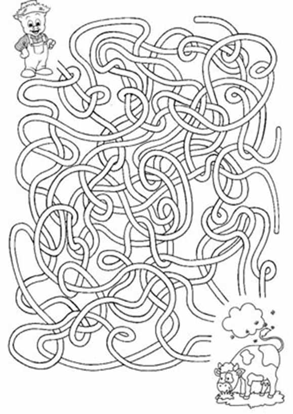 Labyrinth zum ausmalen 1
