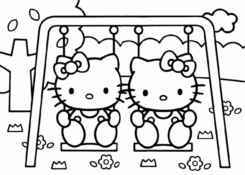 bilder von Hello Kitty zum ausdrucken und ausmalen