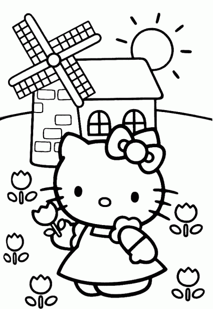 Hello Kitty in der Mühle