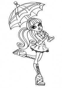 ausmalbilder draculaura von monster high 02