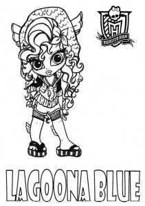 baby lagoona blue. monster high ausmalbilder