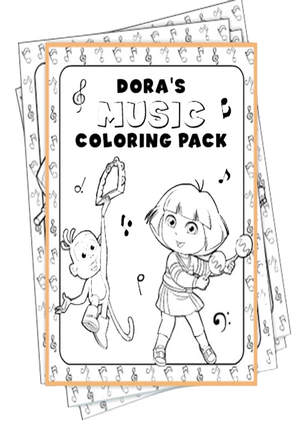 Ausmalbilder- Malvorlagen-Dora-48