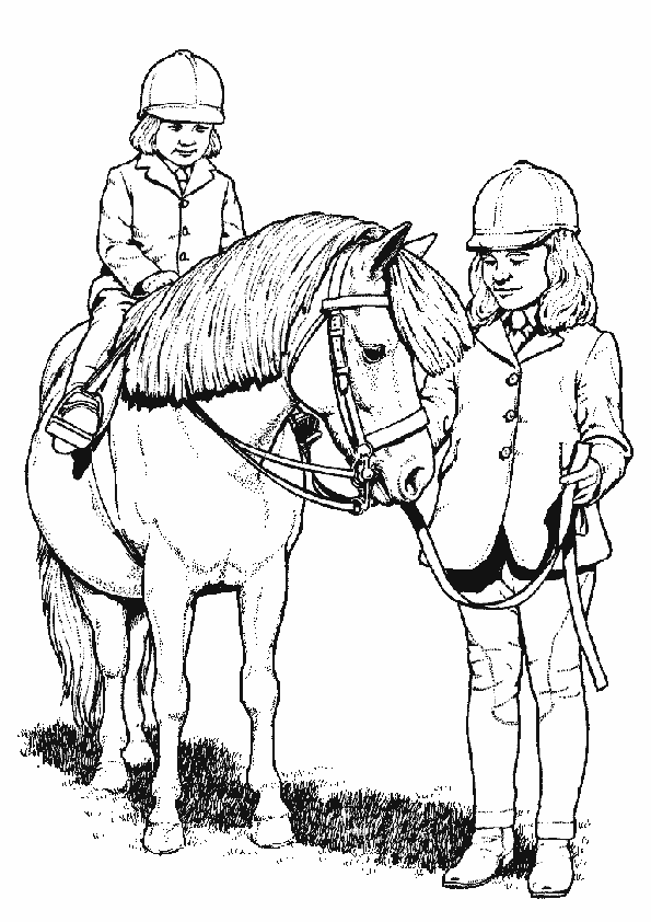 Malvorlagen -Ausmalbilder- pferde-48