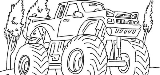 ausmalbilder monster truck -4