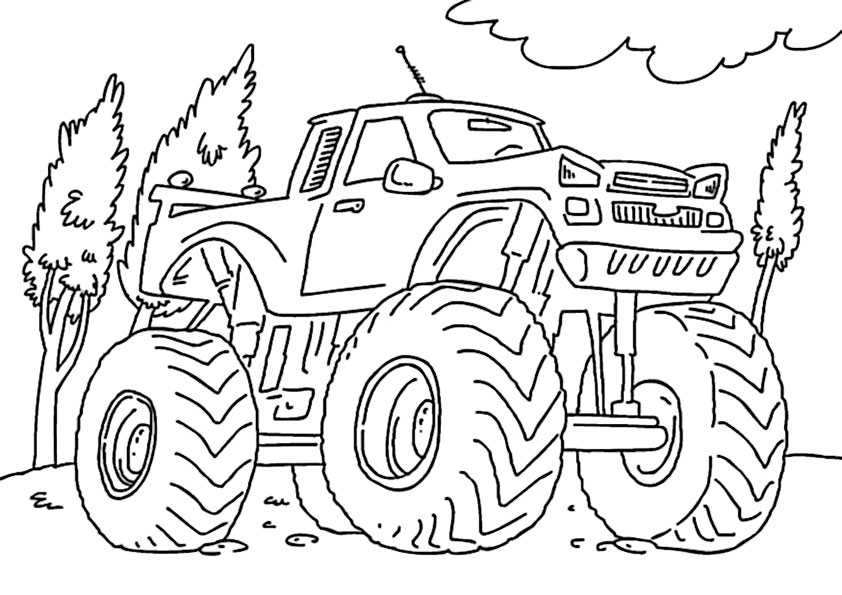 ausmalbilder monster truck -4