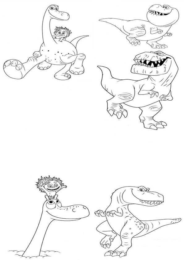 ausmalbilder der gute dinosaurier-12