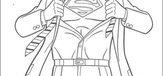 ausmalbilder superman -6